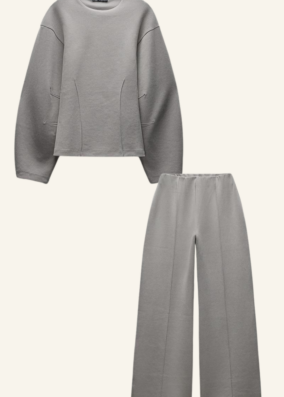Elina | Chique Dames Lounge Set – Oversized Top & Wijde Broek