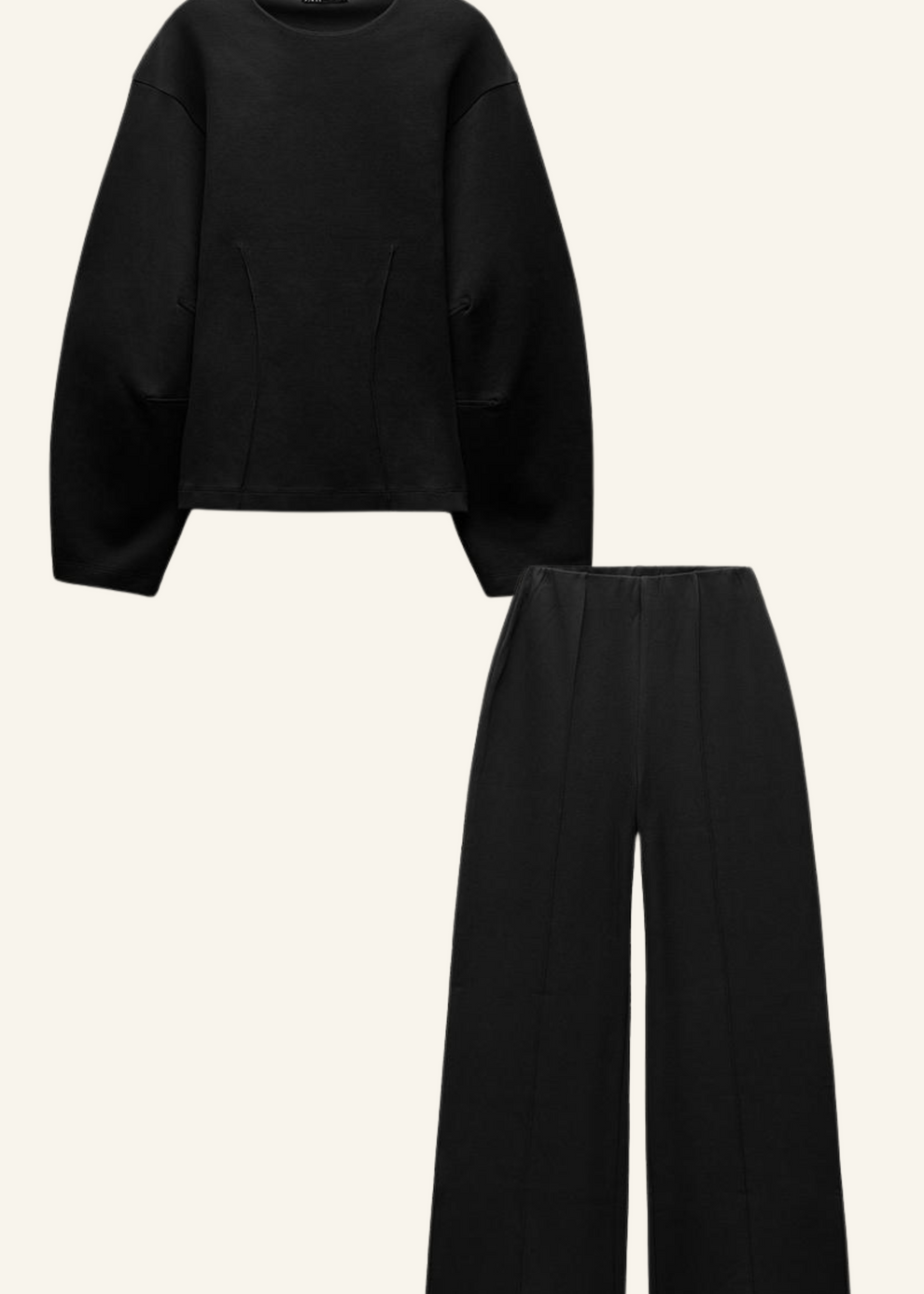 Elina | Chique Dames Lounge Set – Oversized Top & Wijde Broek