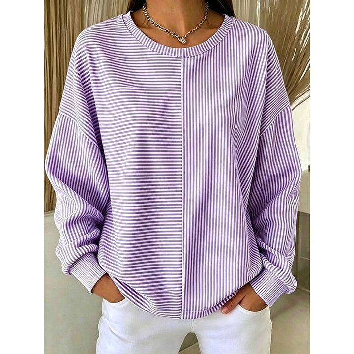 Corinna | Relaxed Gestreept Sweatshirt