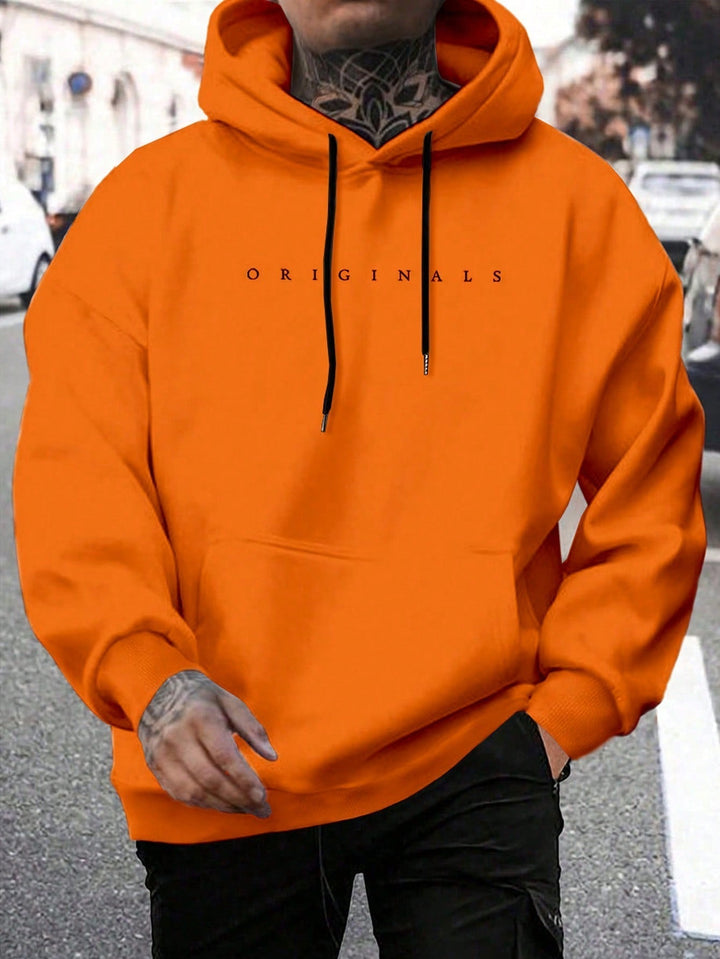 Abel | Heren hoodie met trekkoorden en buidelzak
