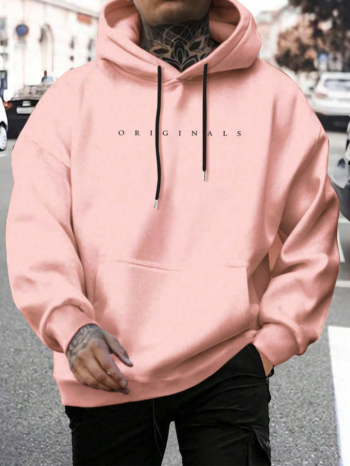 Abel | Heren hoodie met trekkoorden en buidelzak