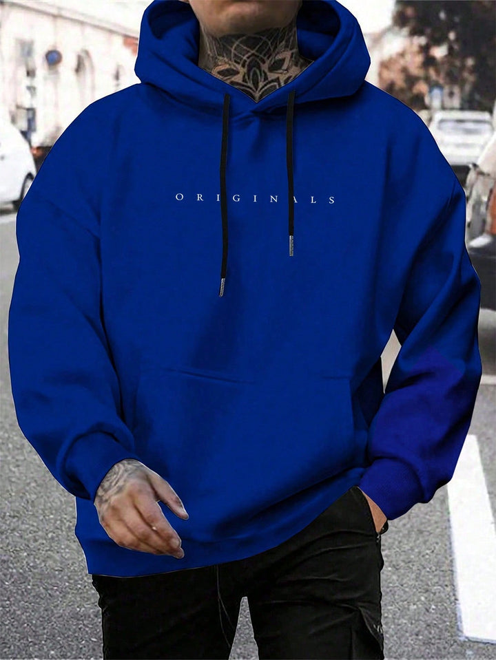 Abel | Heren hoodie met trekkoorden en buidelzak