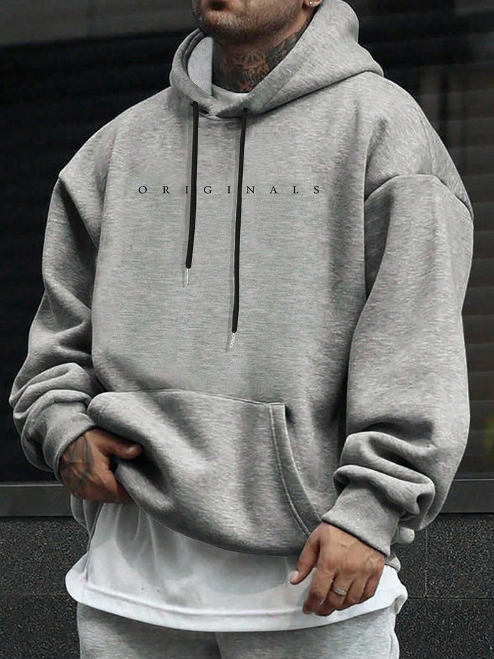 Abel | Heren hoodie met trekkoorden en buidelzak