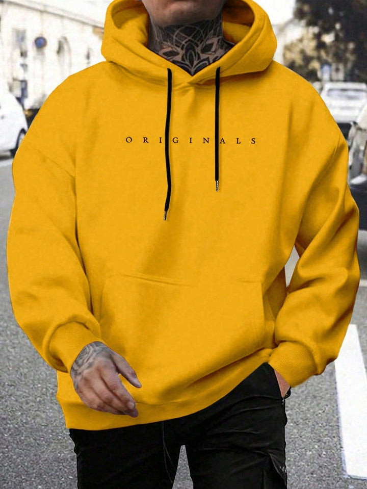Abel | Heren hoodie met trekkoorden en buidelzak