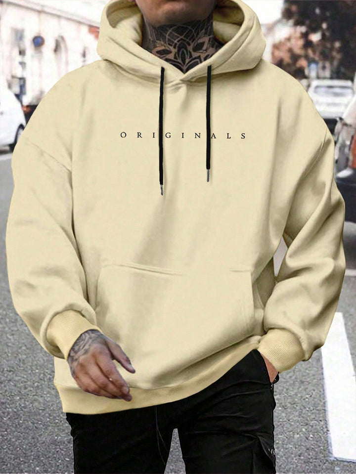 Abel | Heren hoodie met trekkoorden en buidelzak