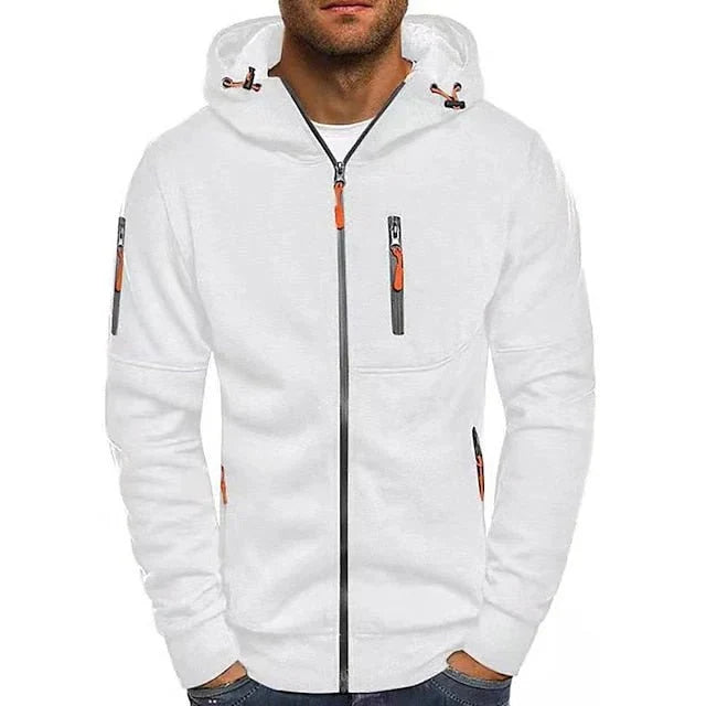Theodore | Herenhoodie met ritssluiting en ritszakken