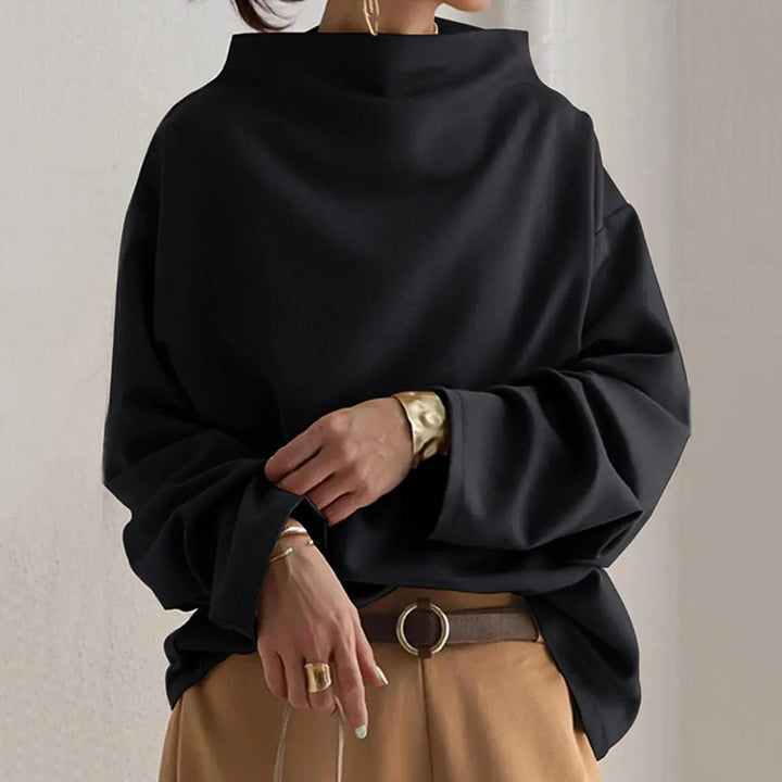 Patrizia | Gestructureerde Hoge Hals Top