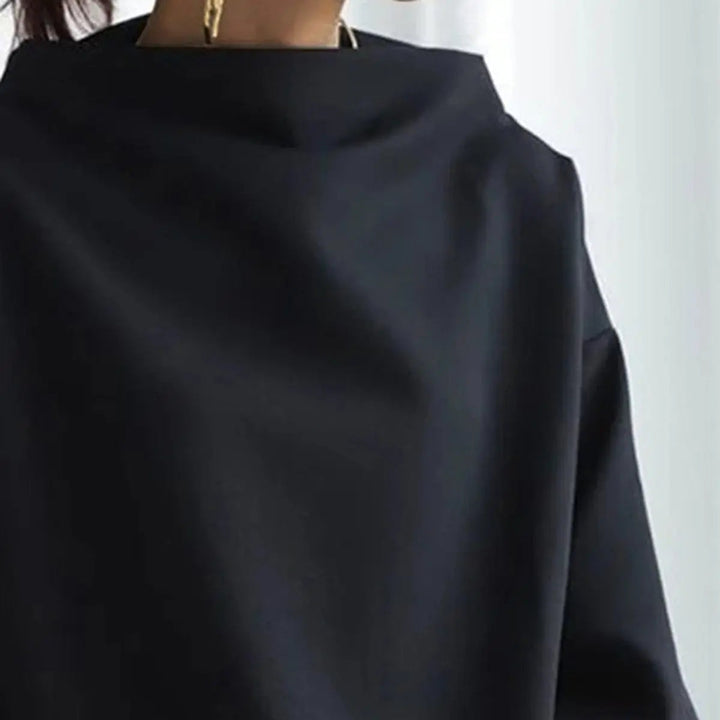 Patrizia | Gestructureerde Hoge Hals Top