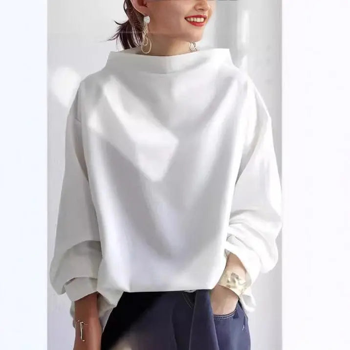 Patrizia | Gestructureerde Hoge Hals Top