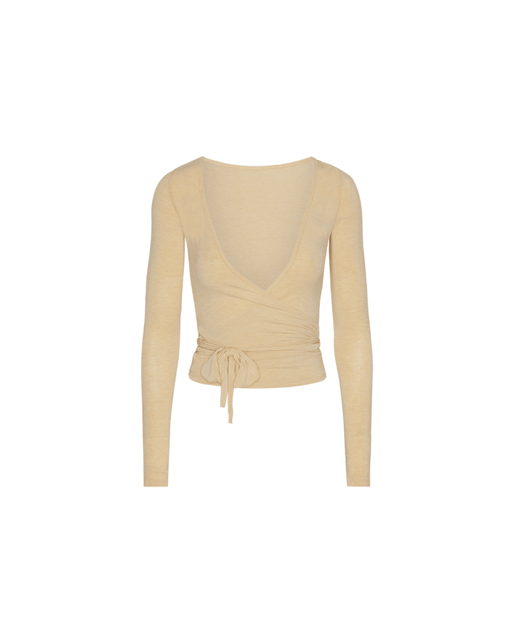 Viviana | Dames yoga wikkelblouse lange mouwen verstelbare striksluiting