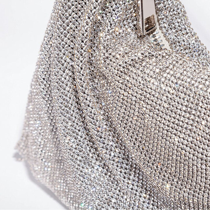 Ana | Dames handtas met ketting en glanzende afwerking