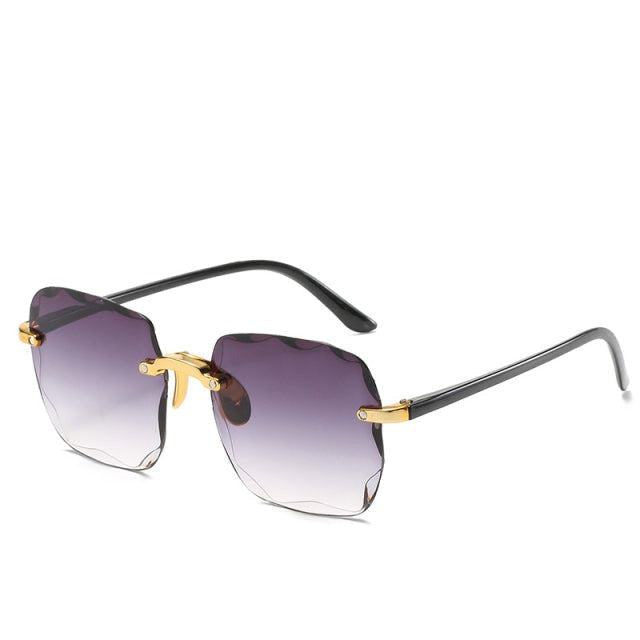Eleanor | Dames zonnebril met randloze glazen en neuspads