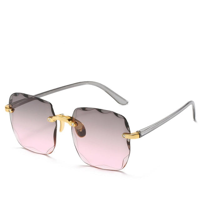 Eleanor | Dames zonnebril met randloze glazen en neuspads