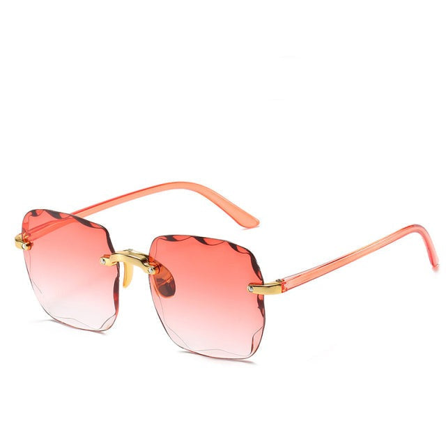 Eleanor | Dames zonnebril met randloze glazen en neuspads