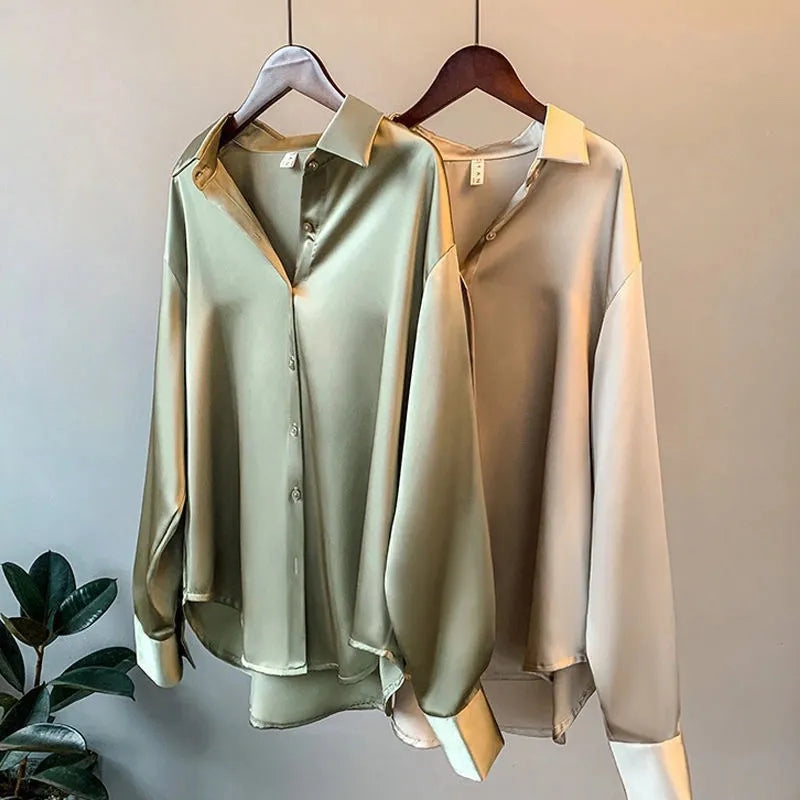Penelope | Dames Blouse met Knoopsluiting en Lange Mouwen