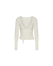 Loura | Lange Mouwen Yoga Wikkelblouse Wit