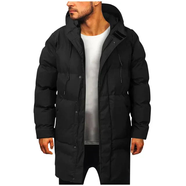 Heren Geïsoleerde Gequilt Parka met Kap - Gezellige Winter Bovenkleding