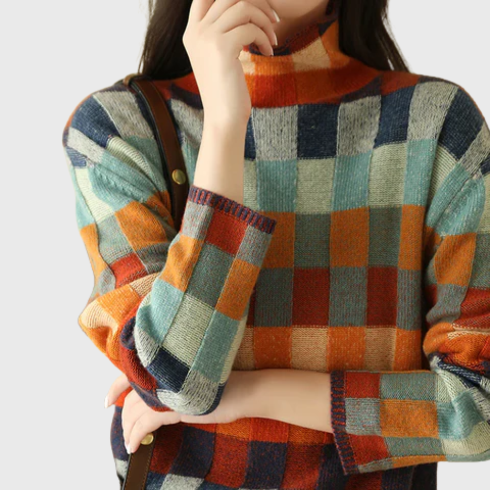 Rachele | Kleurblok Crew Neck Trui