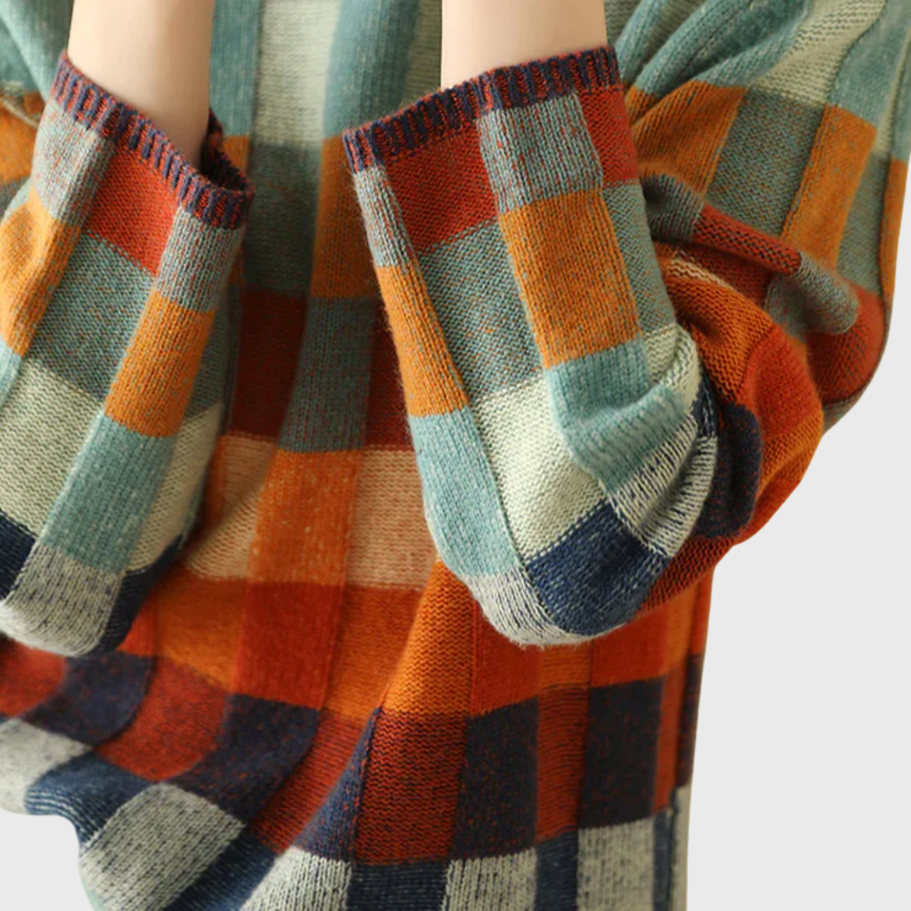 Rachele | Kleurblok Crew Neck Trui