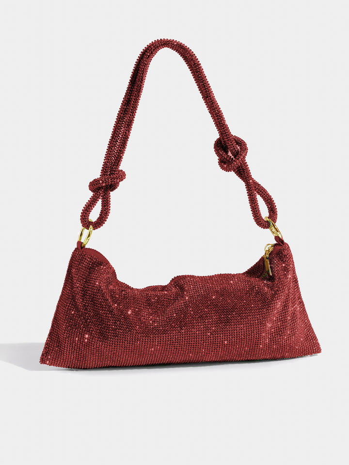 Ana | Dames handtas met ketting en glanzende afwerking