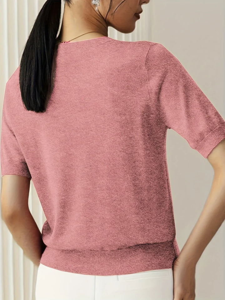 Miranda | Dames T-shirt met korte mouwen ronde hals
