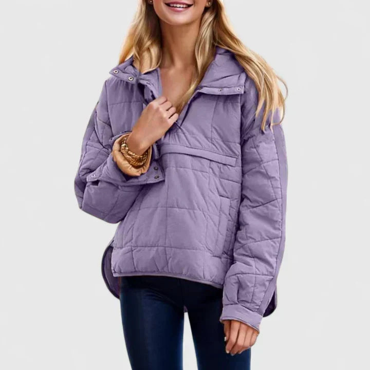 Ryleyann | Elegante Gevoerde Jas met Kap