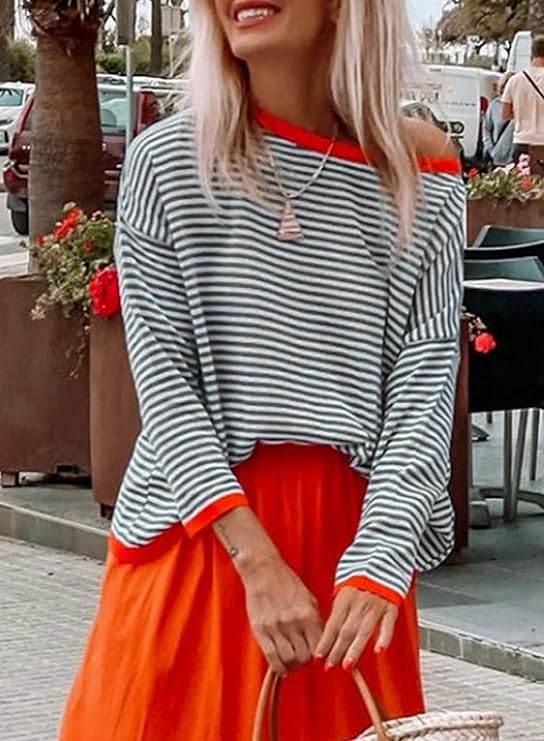 Violeta | Dames bovenkleding trui met streep patroon