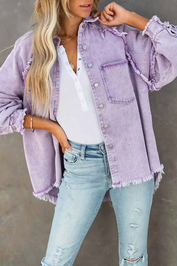 Briana | Zomerse Denim Tussenjas - Comfortabel met Losse Pasvrom