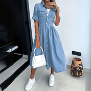 Jessy | Denim Blouse Jurk voor Dames