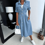 Jessy | Denim Blouse Jurk voor Dames