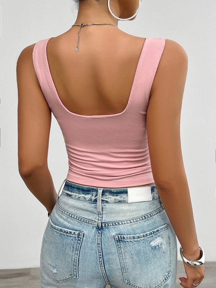 Gwendolyn | Dames tanktop met twist plooidetail