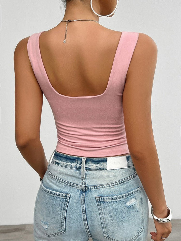 Gwendolyn | Dames tanktop met twist plooidetail
