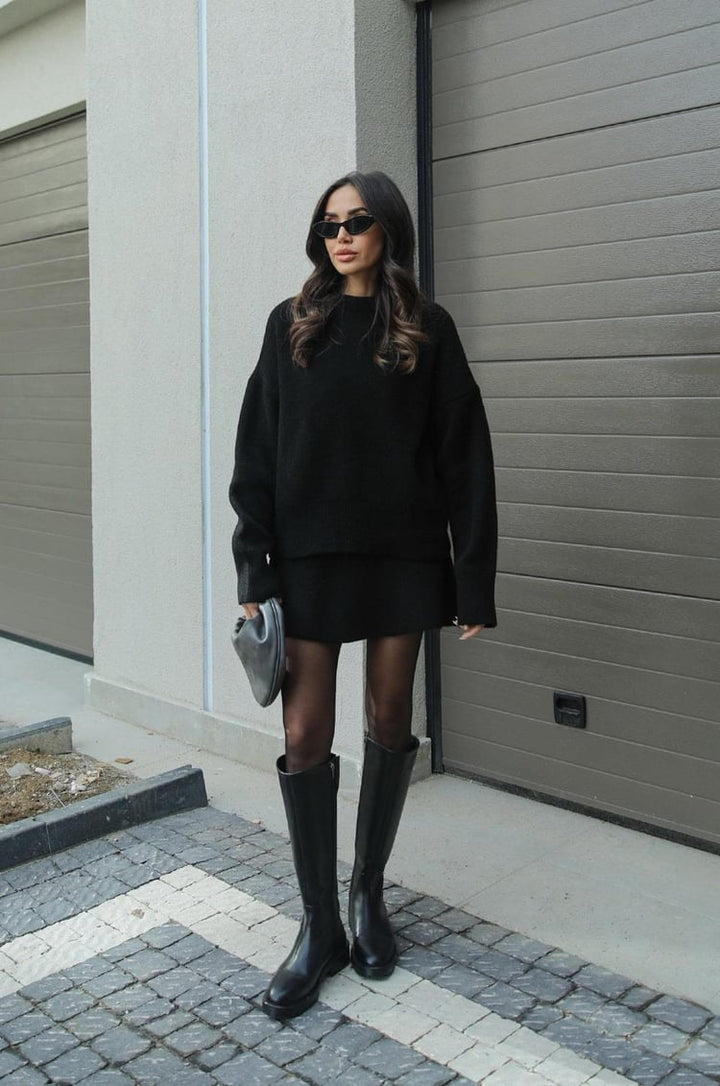 Noor | Dames tweedelige set met rok trui