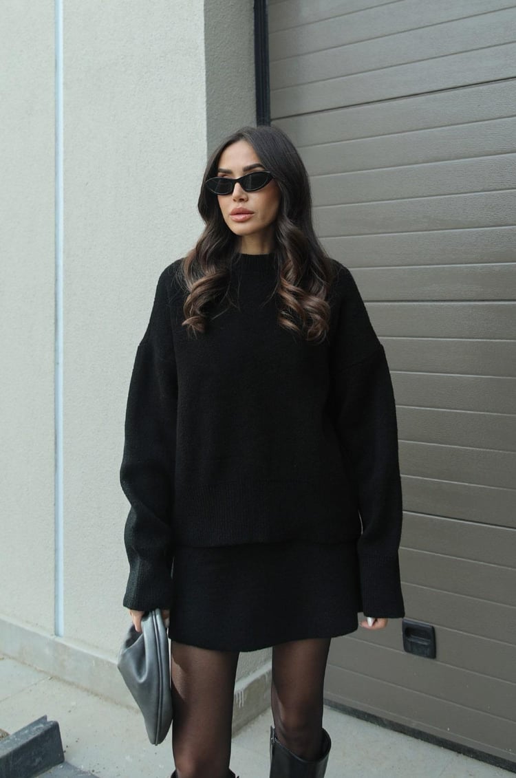 Noor | Dames tweedelige set met rok trui