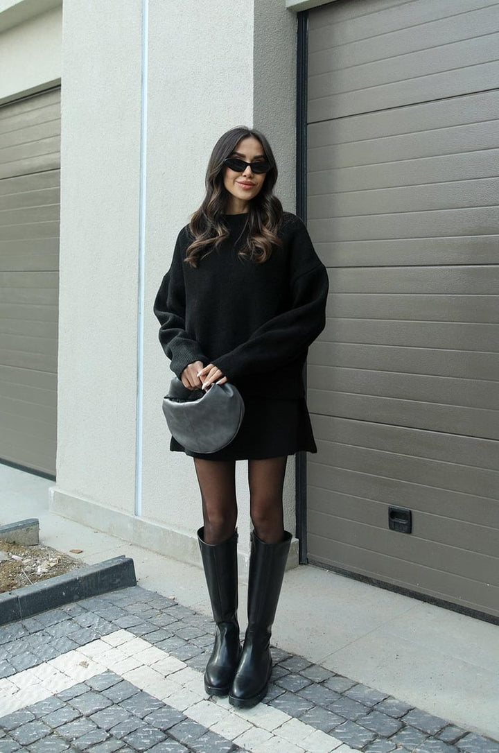 Noor | Dames tweedelige set met rok trui