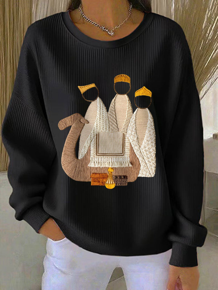 Dames Kerst-Jezus-Geboorte-Sweatshirts