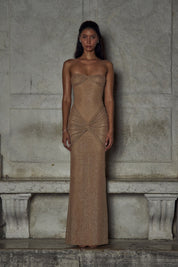 Arissa | Strapless Glamour Maxi Jurk met Glitters voor Dames