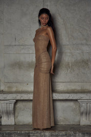 Arissa | Strapless Glamour Maxi Jurk met Glitters voor Dames