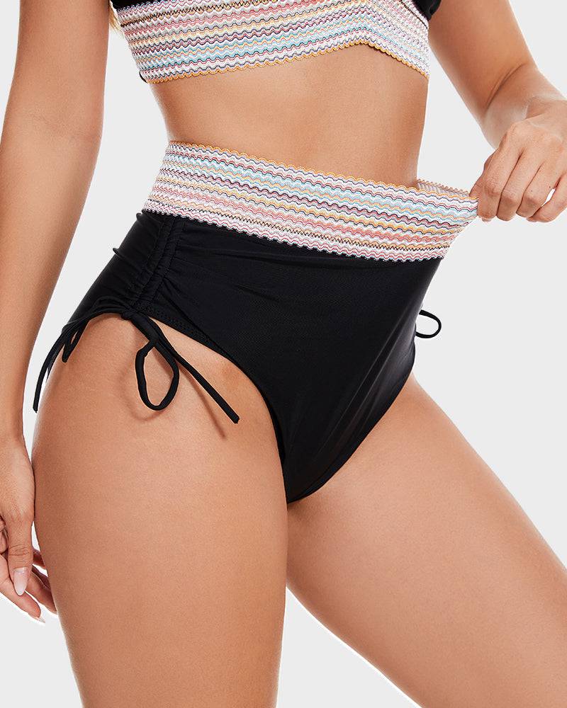Blaire | Dames bikini met hoge taille en meshbanden