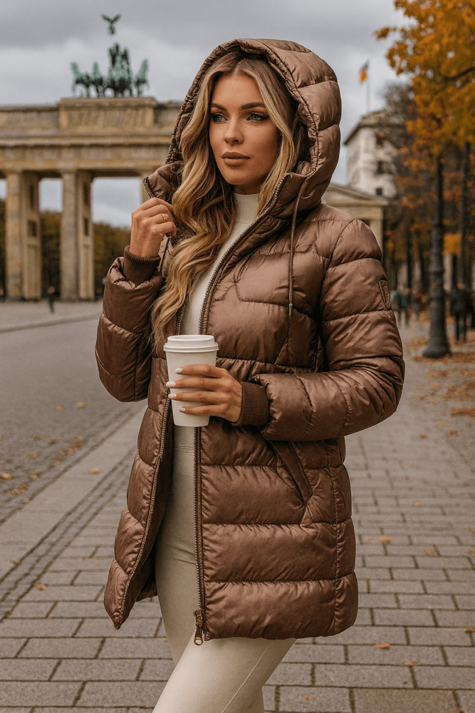 Thyra | Moderne Capuchon Tijdloze Puffer Jast
