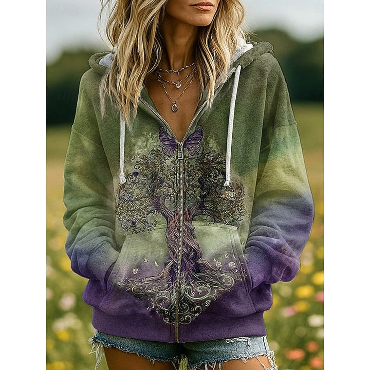 Wilg | Natuur-geïnspireerde Zip-Up Hoodie