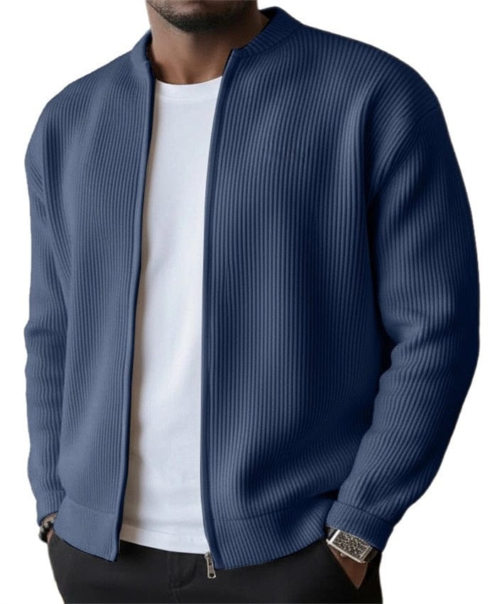 Victor | Heren vest met ritssluiting en ribstructuur