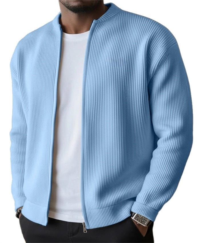 Victor | Heren vest met ritssluiting en ribstructuur