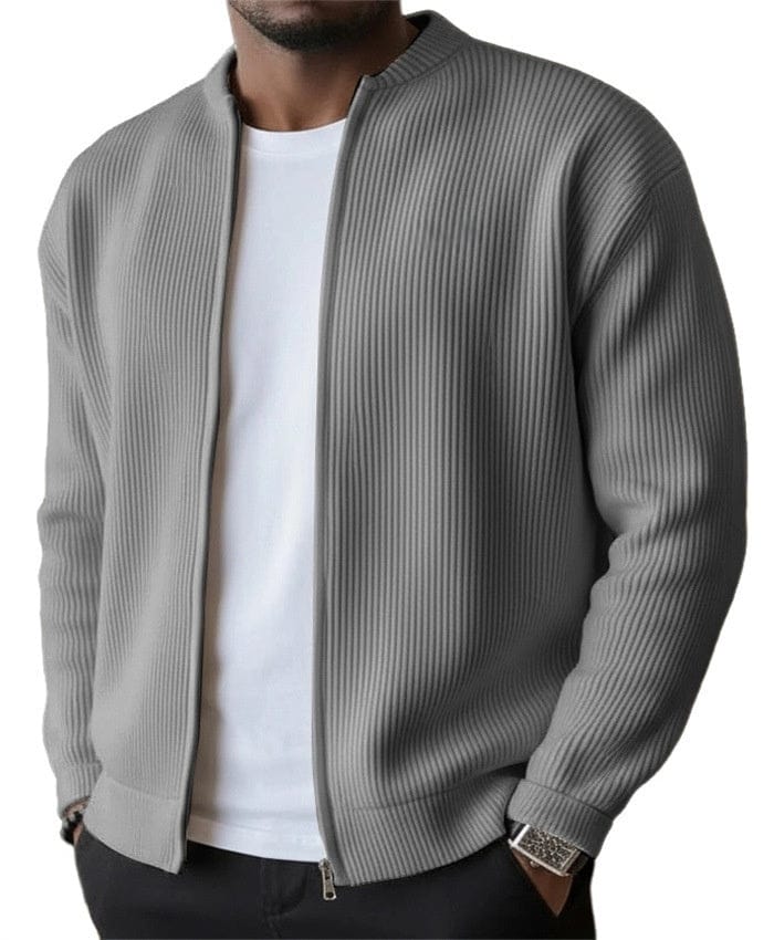 Victor | Heren vest met ritssluiting en ribstructuur