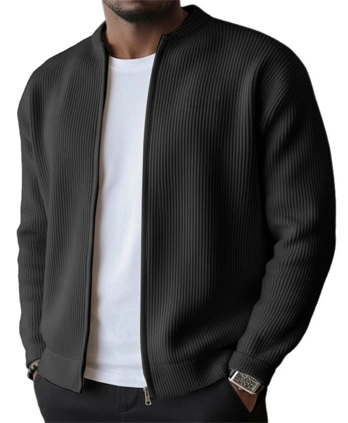 Victor | Heren vest met ritssluiting en ribstructuur