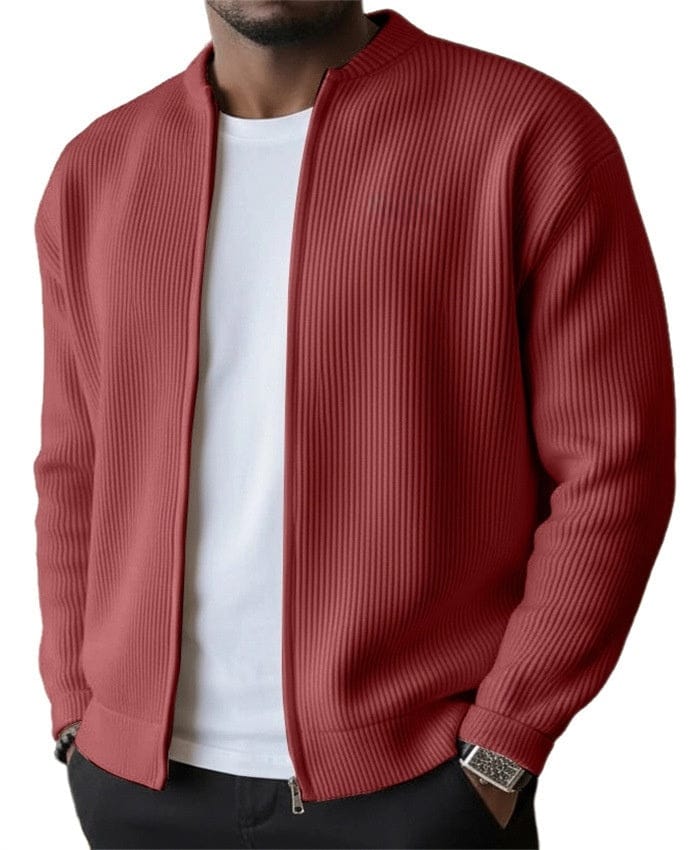 Victor | Heren vest met ritssluiting en ribstructuur