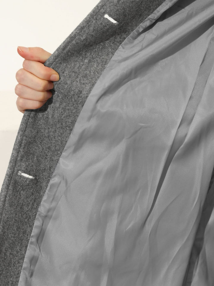 Trijntje | Fit-and-Flare Notch-Lapel Redactionele Trenchcoat