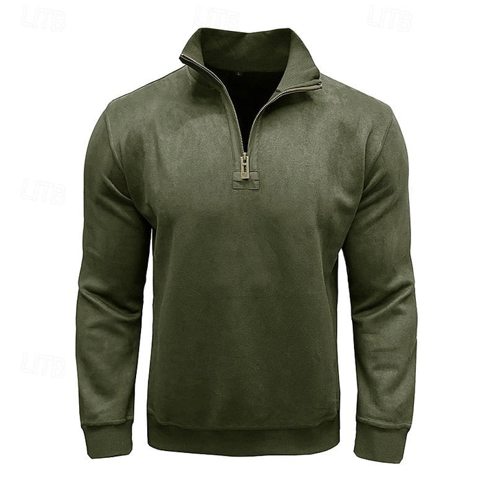 Caleb | Quarter-Zip Sweatshirt met Staande Kraag