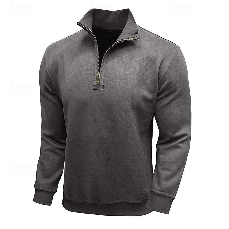 Caleb | Quarter-Zip Sweatshirt met Staande Kraag