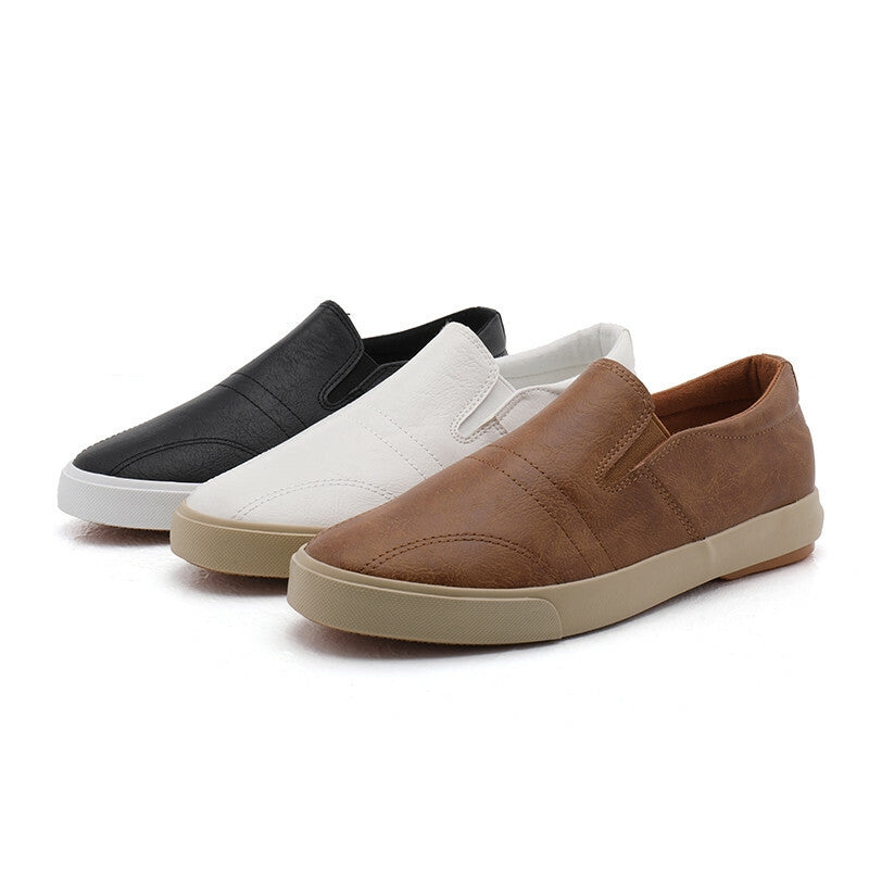 Heren Slip-On Leren Sneakers